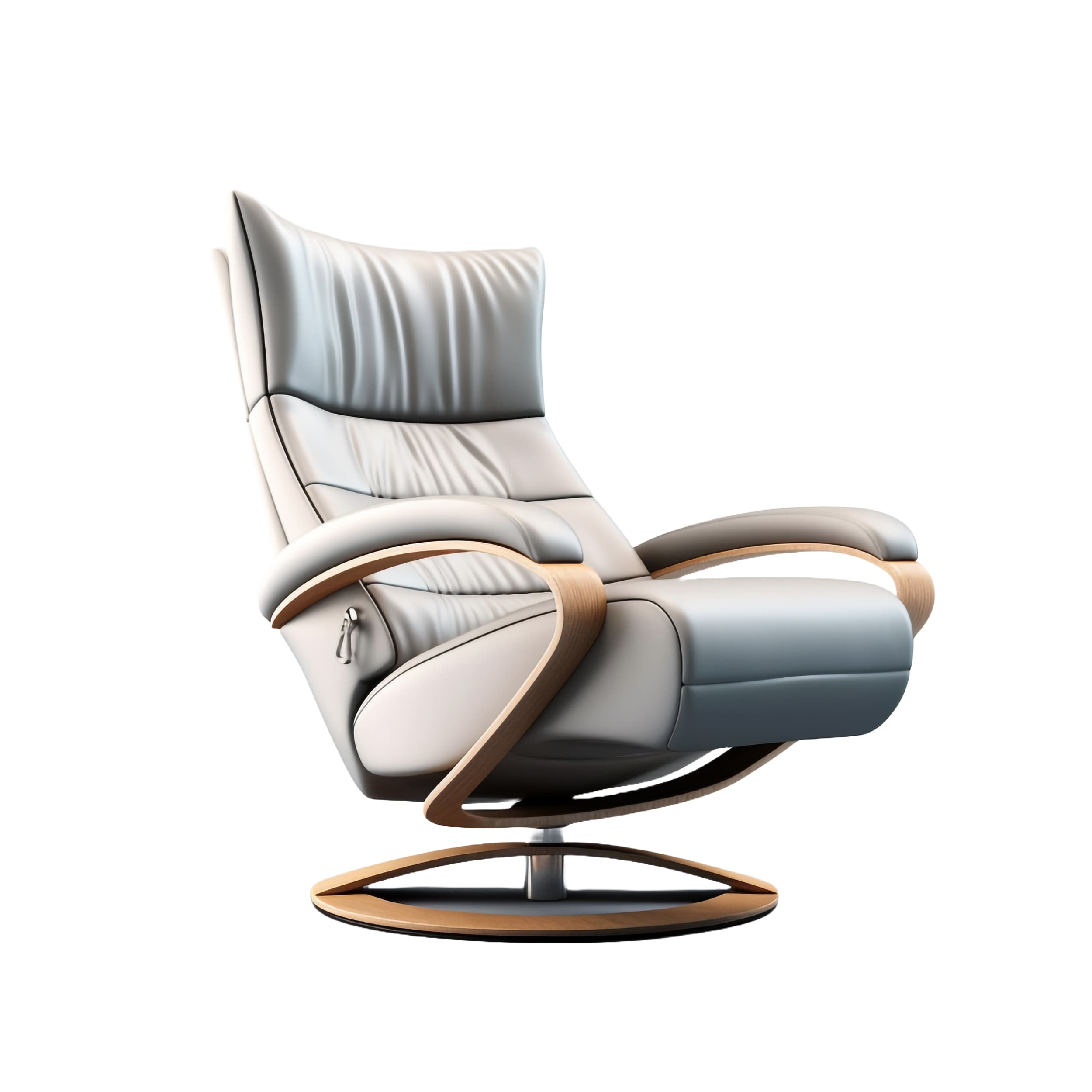 Sculptural mid-century office lounge chair