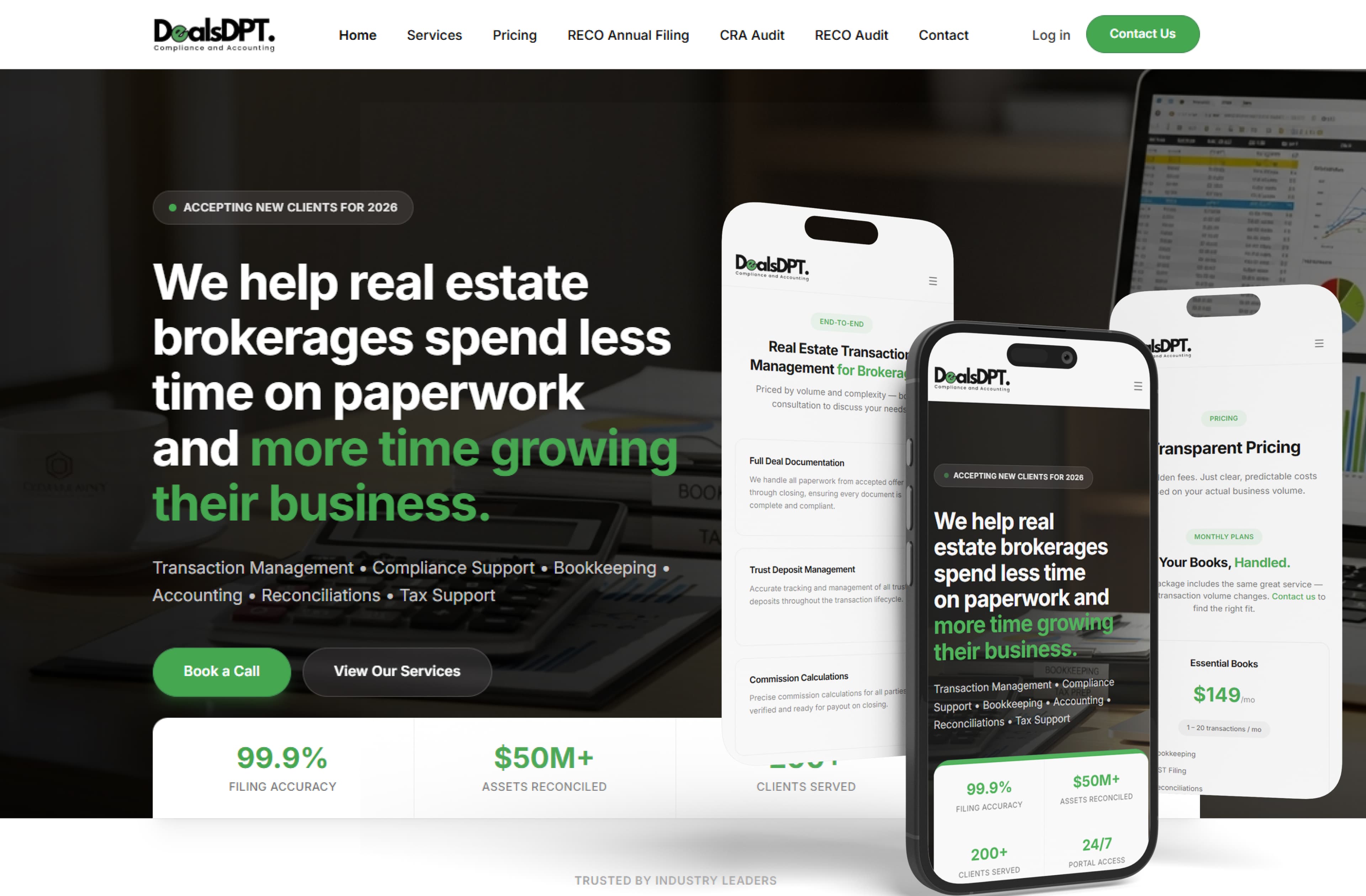 DealsDPT website hero