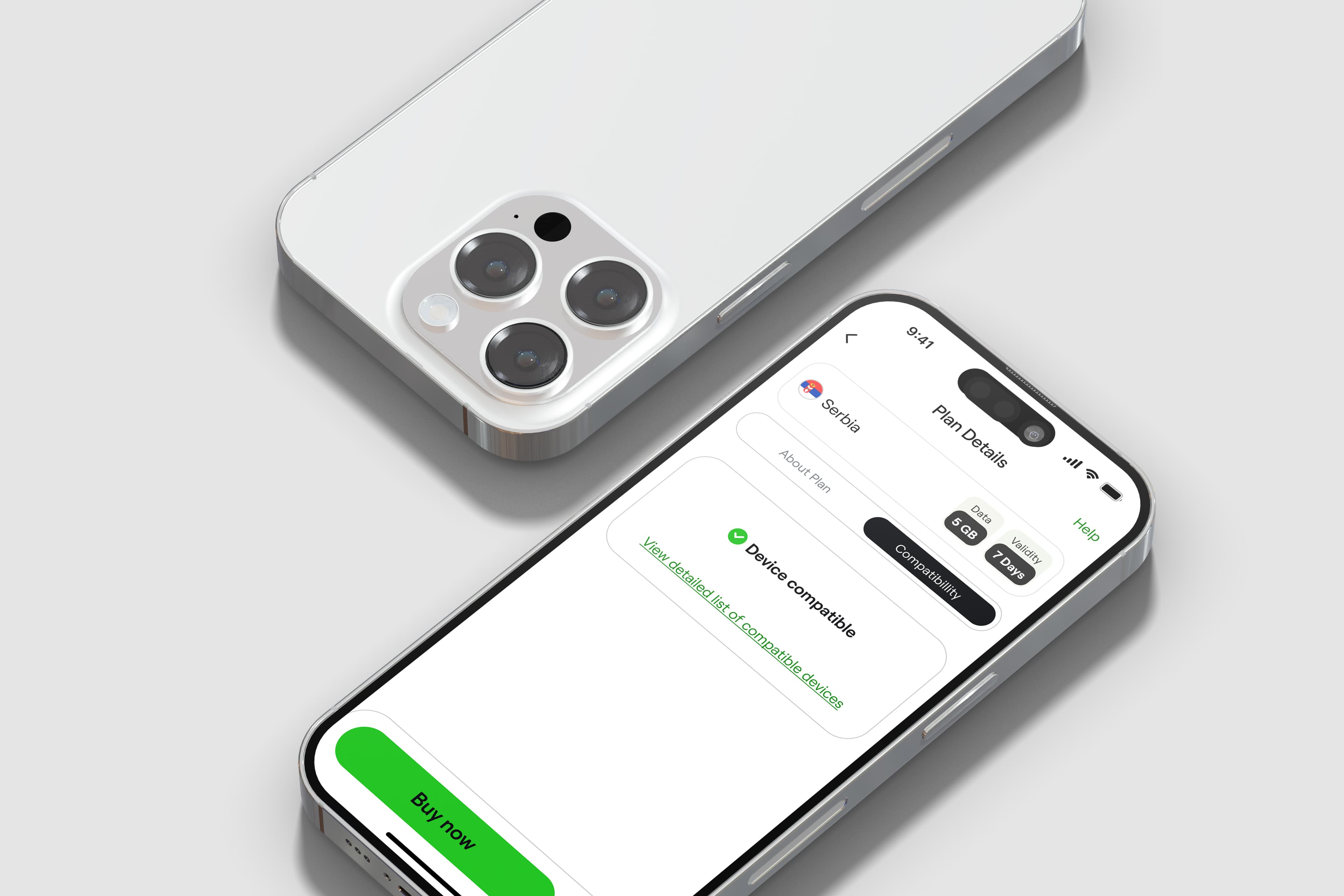 TRULY eSIM app screen