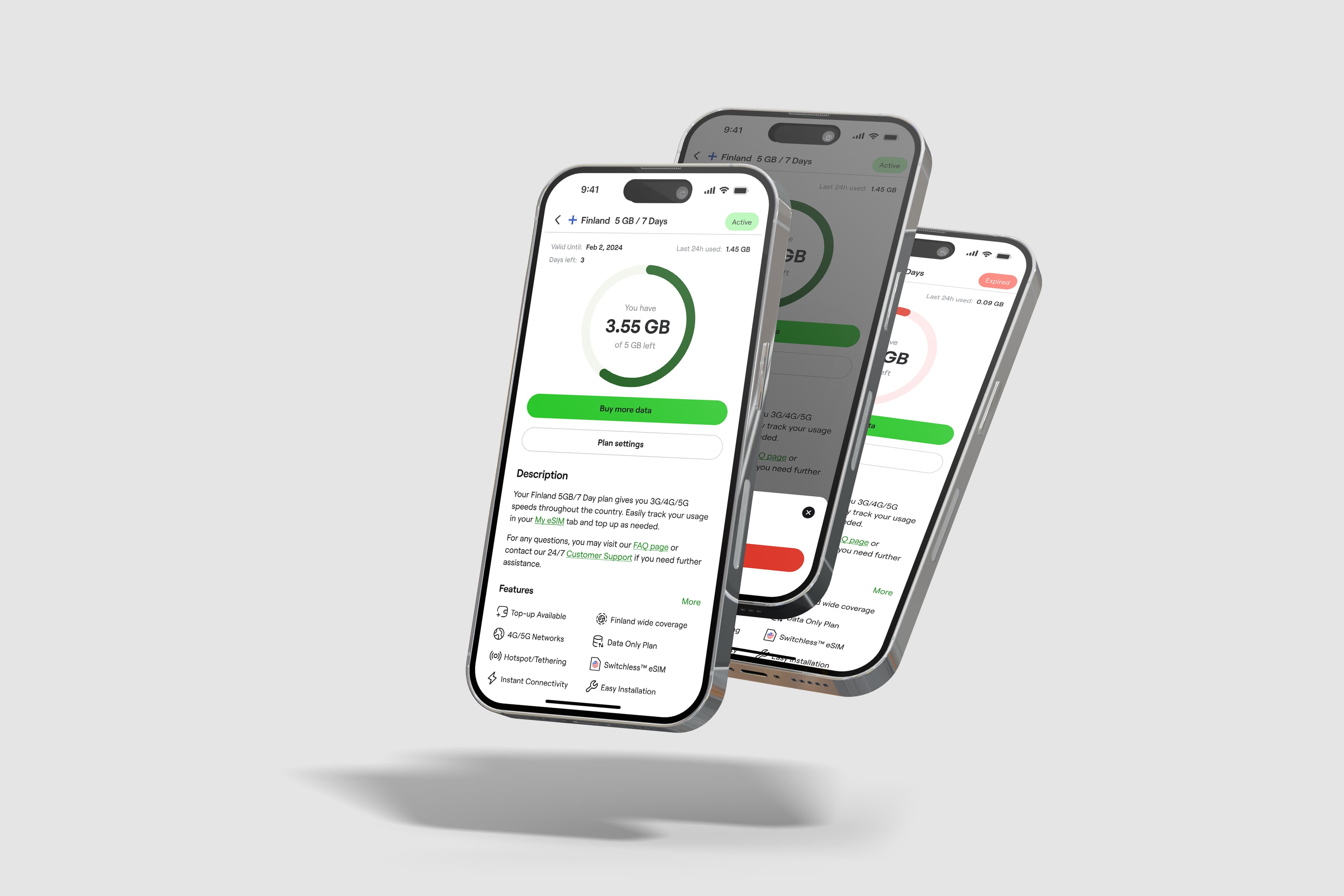 TRULY eSIM app screen