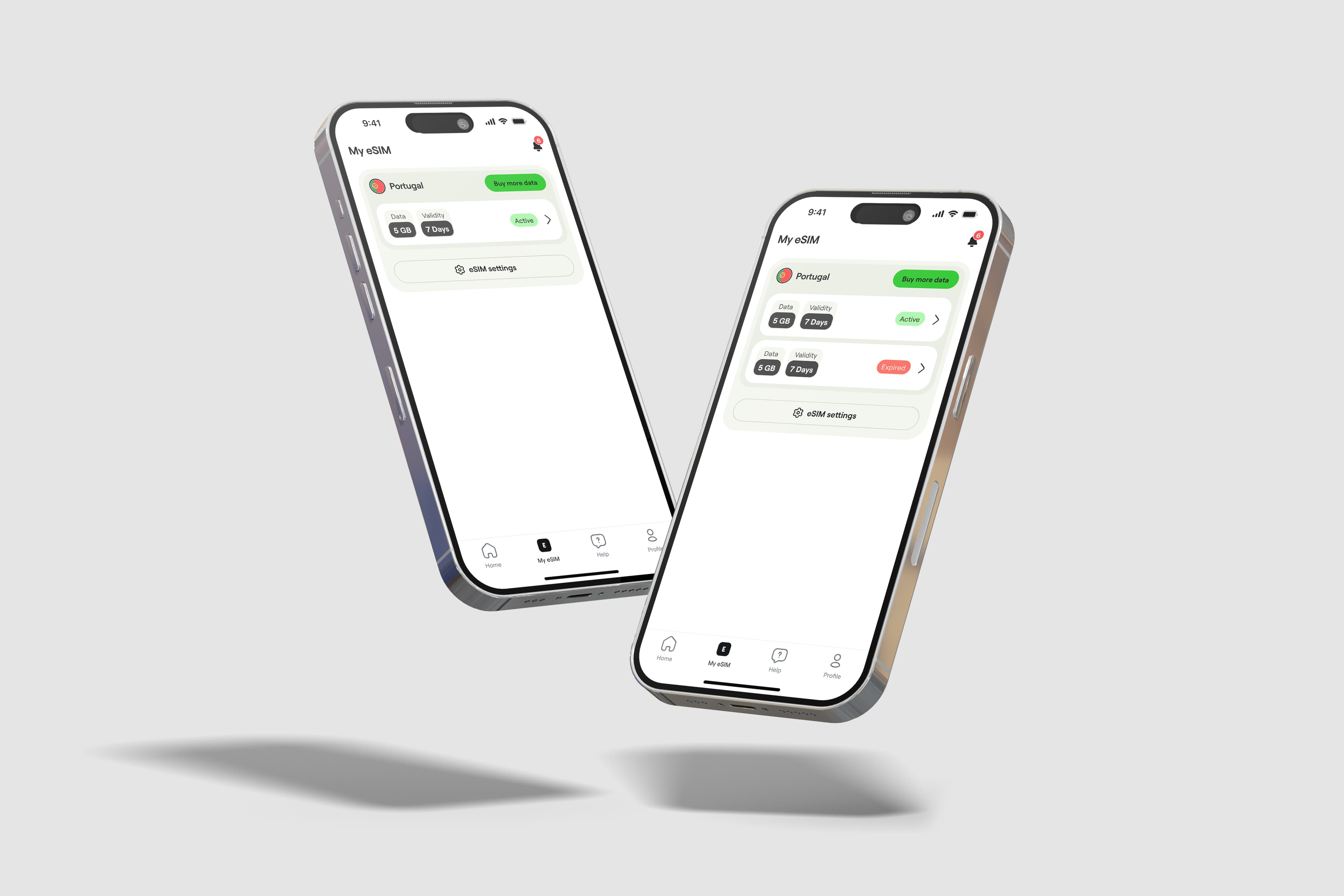 TRULY eSIM app screen